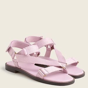 J Crew Canvas sporty strap sandals